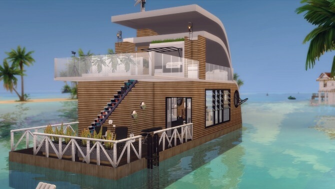 houseboat sims 4 house ideas