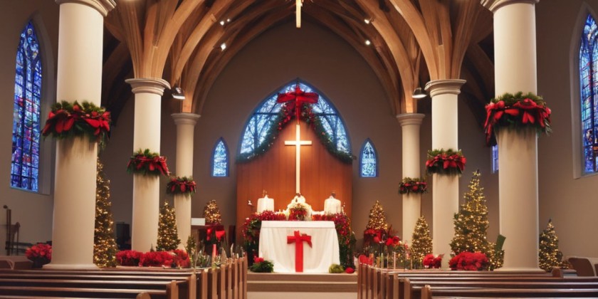 10 Church Christmas Decoration Ideas & Designs