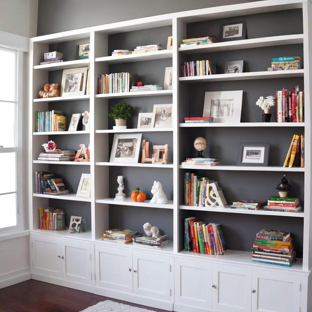 Use Bookshelves for Display and Storage