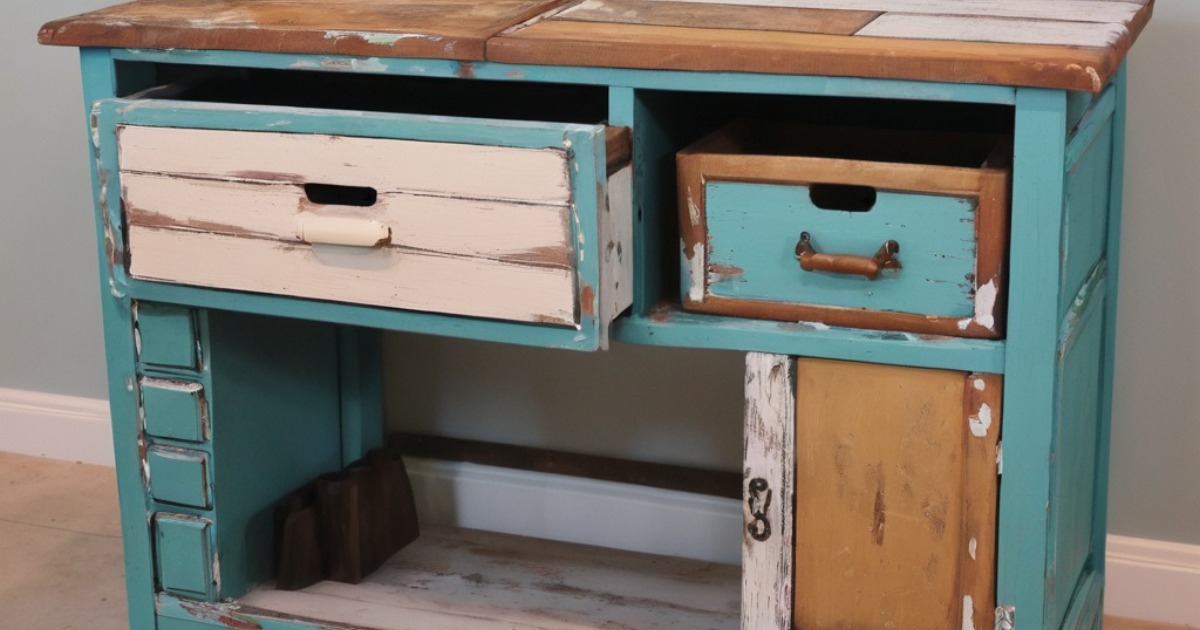 Upcycling furniture and repurposing old items